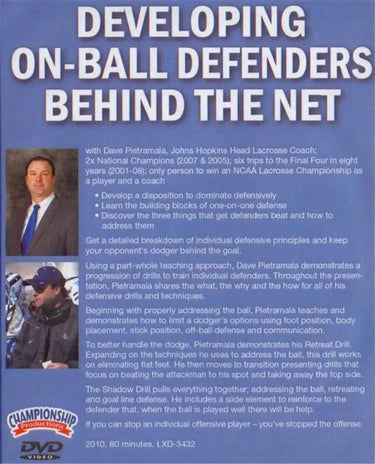 (Rental)-Developing On-Ball Defenders Behind the Net Dave Pietramala